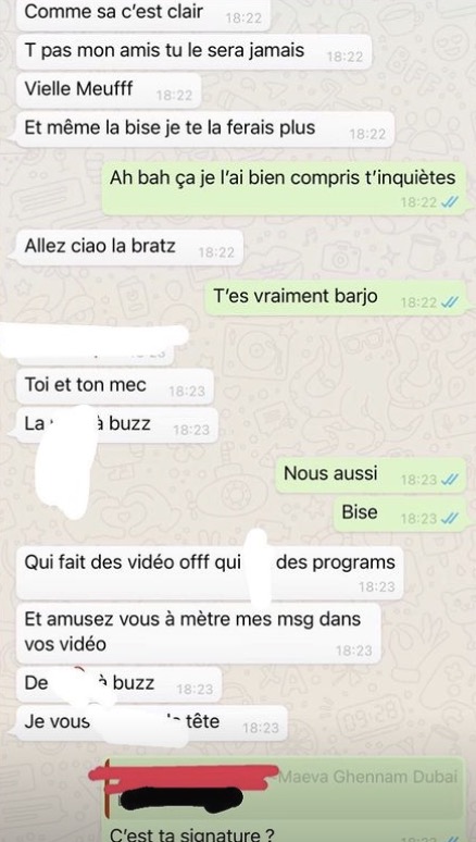 Maeva Ghennam clashe violemment Victoria Mehault : la Marseillaise balance les SMS sur Instagram