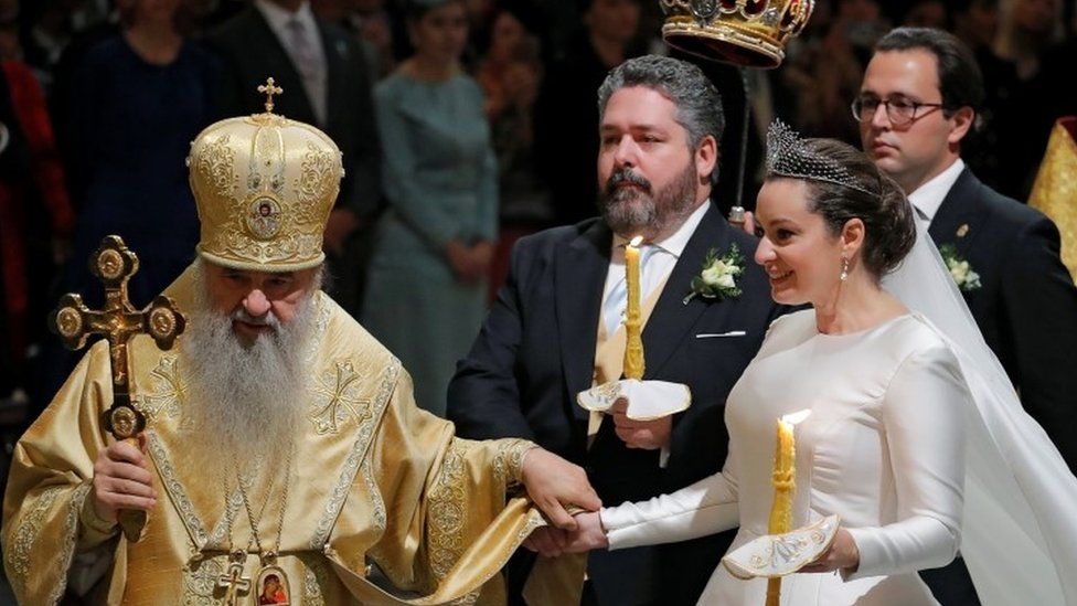 Mariage du grand-duc George Mikhailovich et Rebecca Victoria Bettarini @ AFP Mariage du grand-duc George Mikhailovich et Rebecca Victoria Bettarini @ AFP