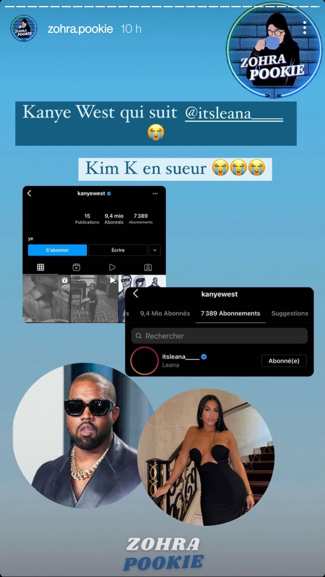  Kanye West suit Léana sur Instagram @Instagram