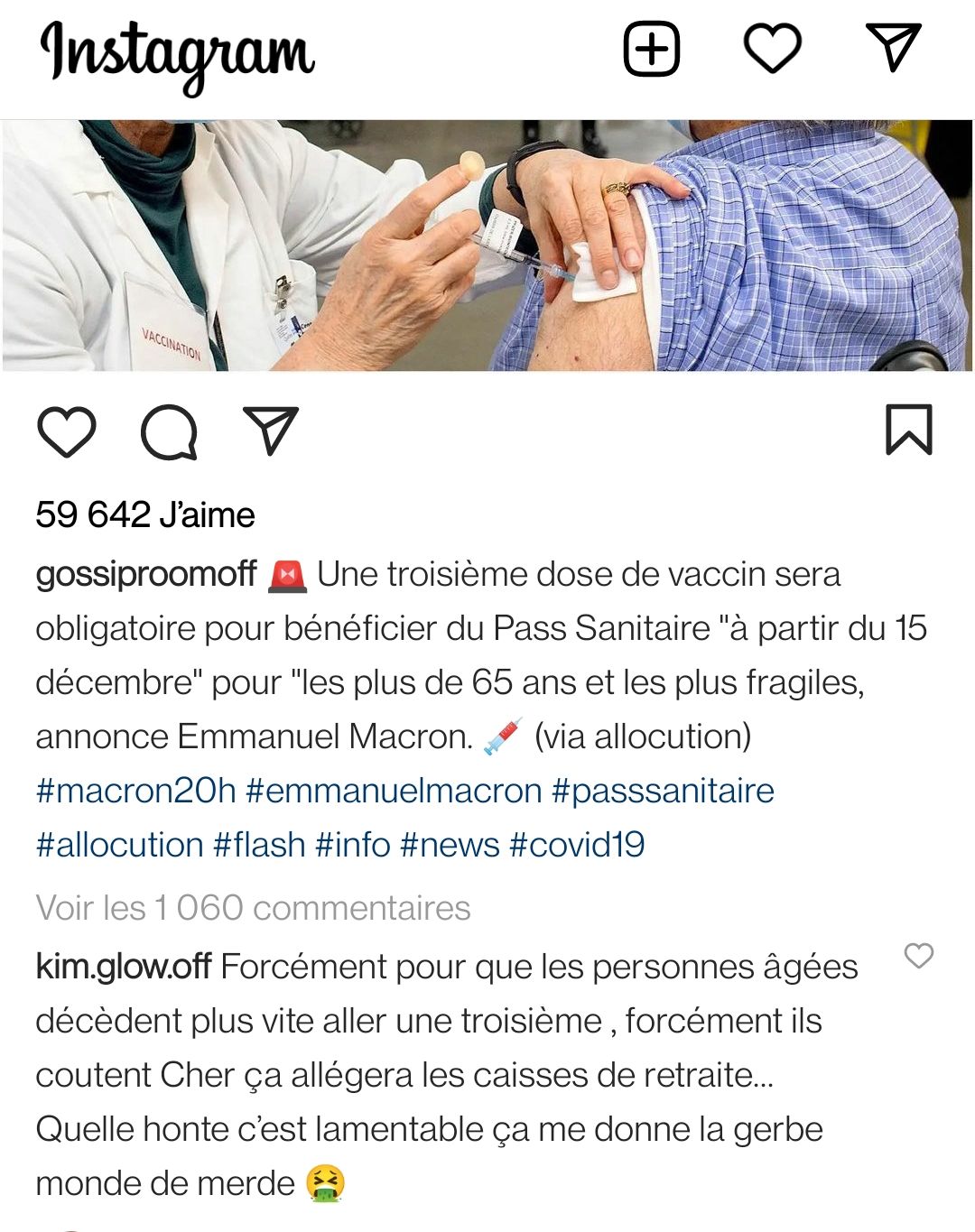 Kim Glow sur la troisième dose de vaccin contre le Covid-19 : "Ça allégera les caisses de retraite"