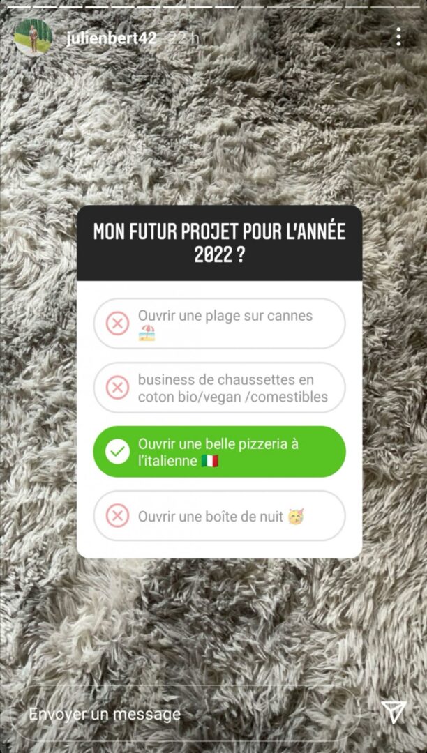  Julien dévoile son nouveau projet @Instagram