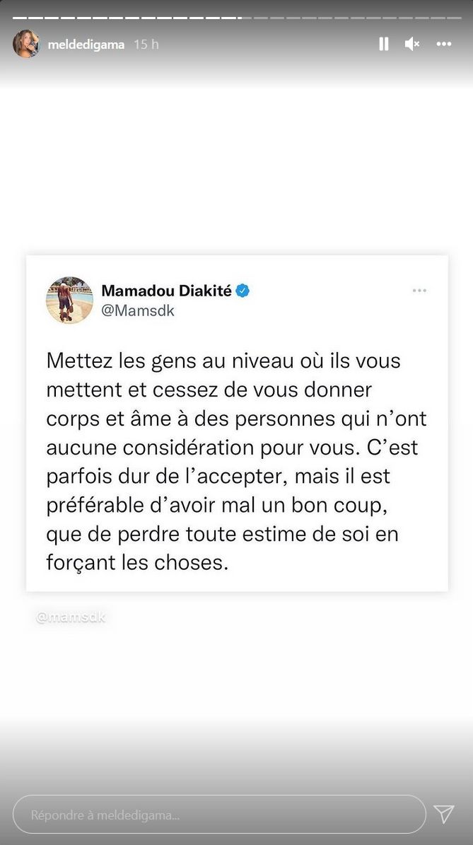  Mélanie Dedigala ne suit plus Vincent sur Instagram @Instagram