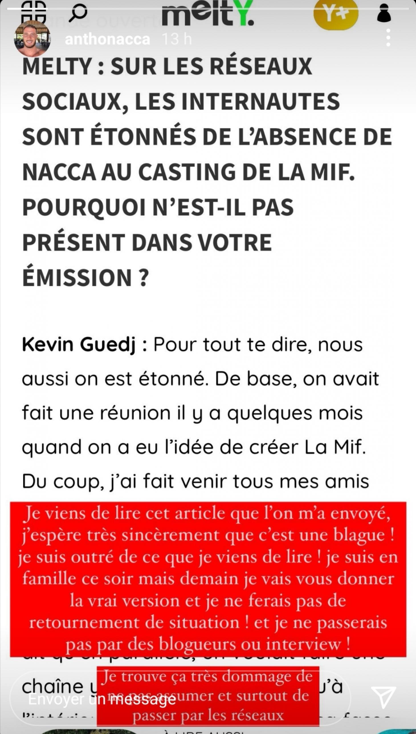 Nacca furieux contre Carla Moreau et Kevin Guedj : Il s'apprête à faire de grosses révélations !