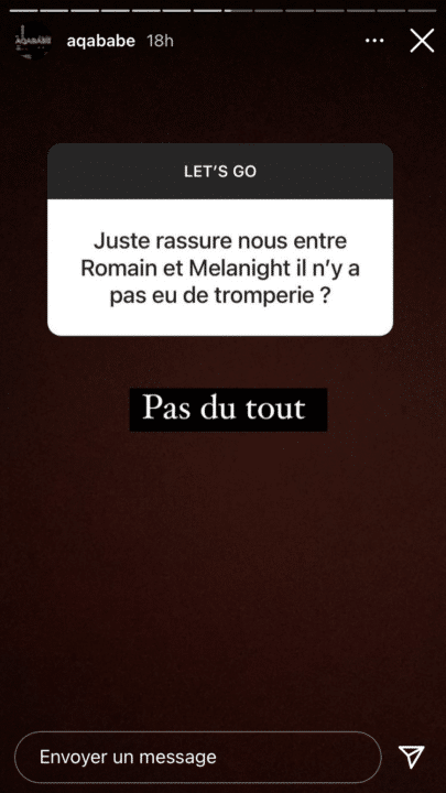  Mélanie Amar et Romain Benn @ Instagram