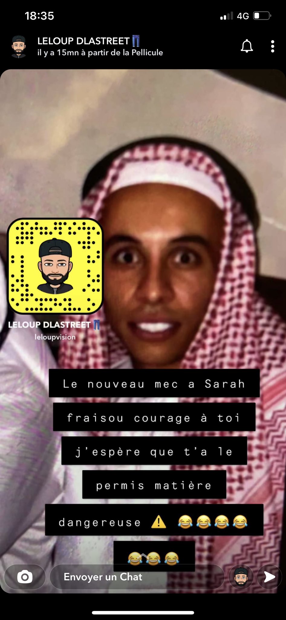  Capture d'écran @ Snapchat