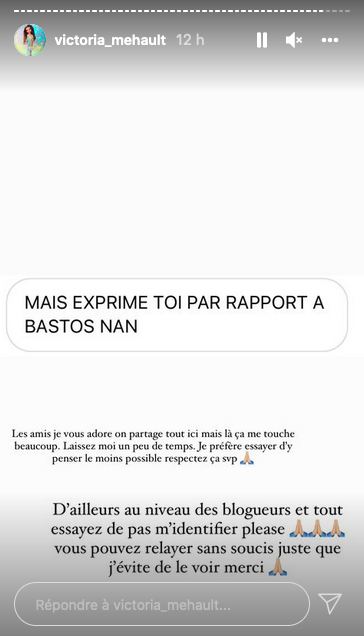  Victoria Mehault séparé de Bastos @Instagram