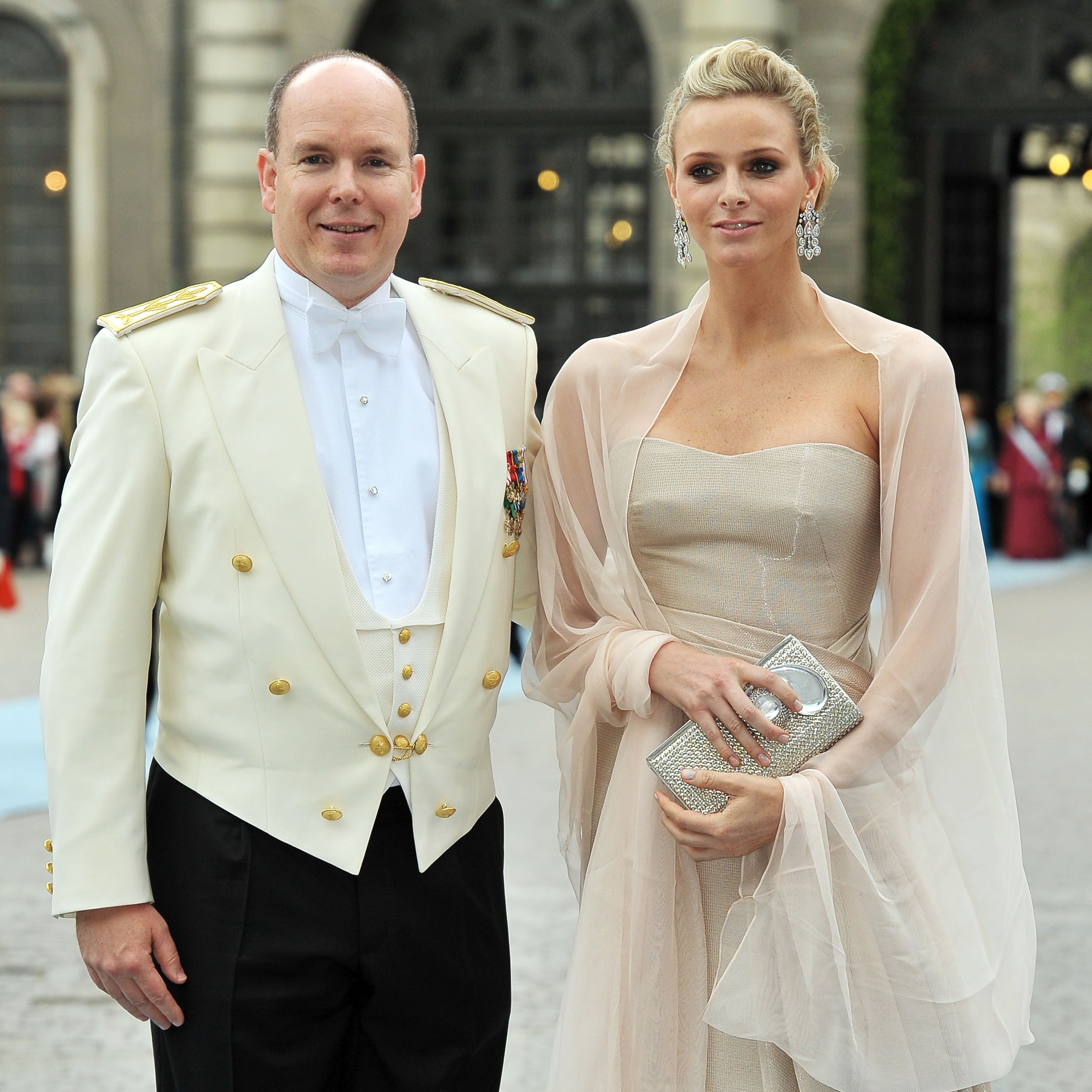  Le prince Albert et sa femme Charlène.