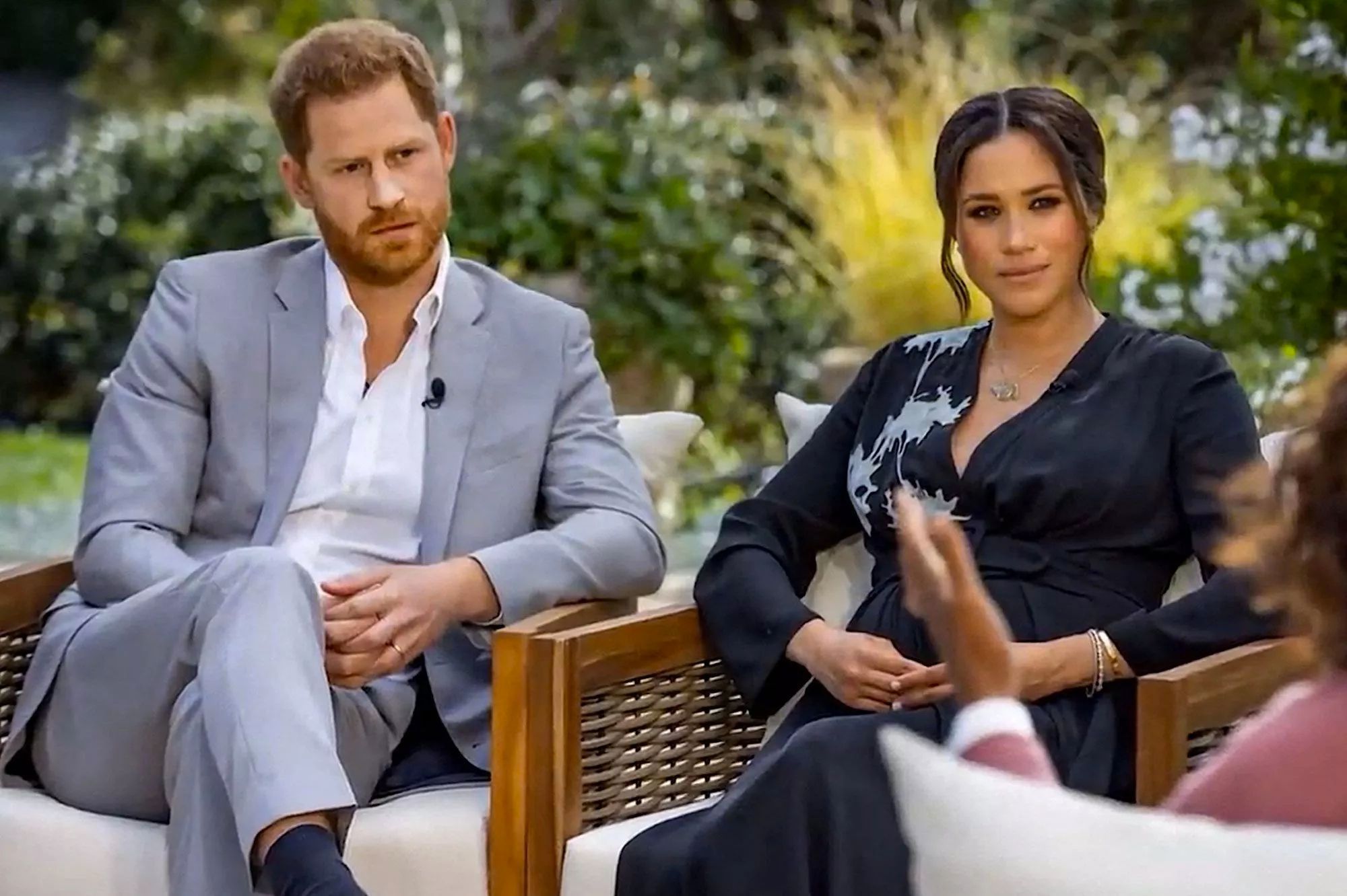  Meghan et Harry en mars 2021 lors de leur interview avec Oprah Winfrey @DR