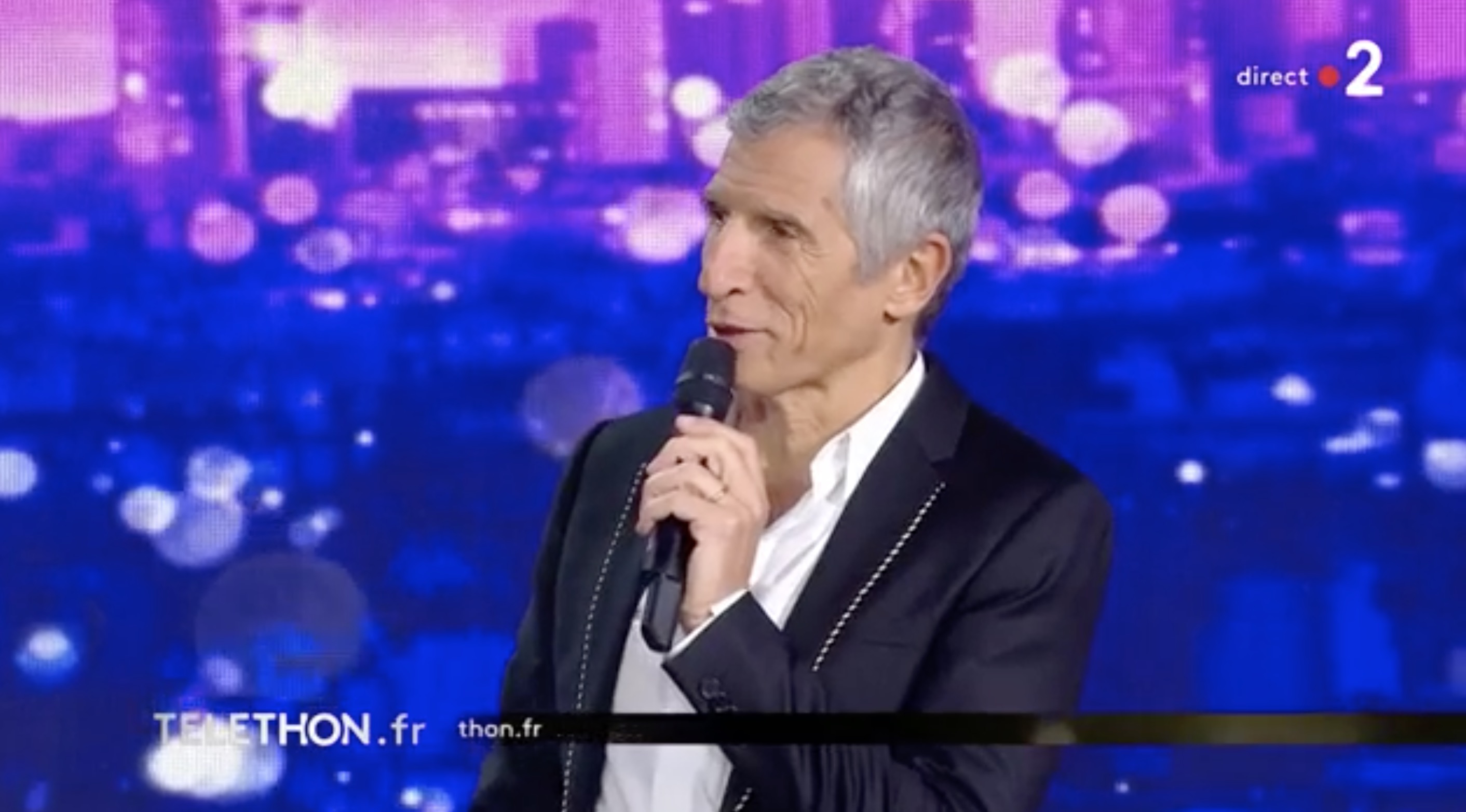 Téléthon 2021 : La grosse bourde de Nagui face à Louane et son chéri Florian Rossi