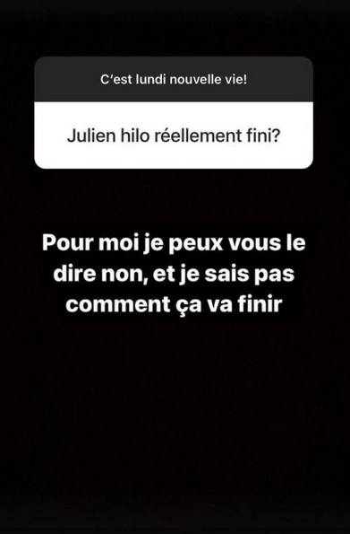  Aqababe très optimiste au sujet de l'avenir de Julien Bert et Hilona Gos @Instagram