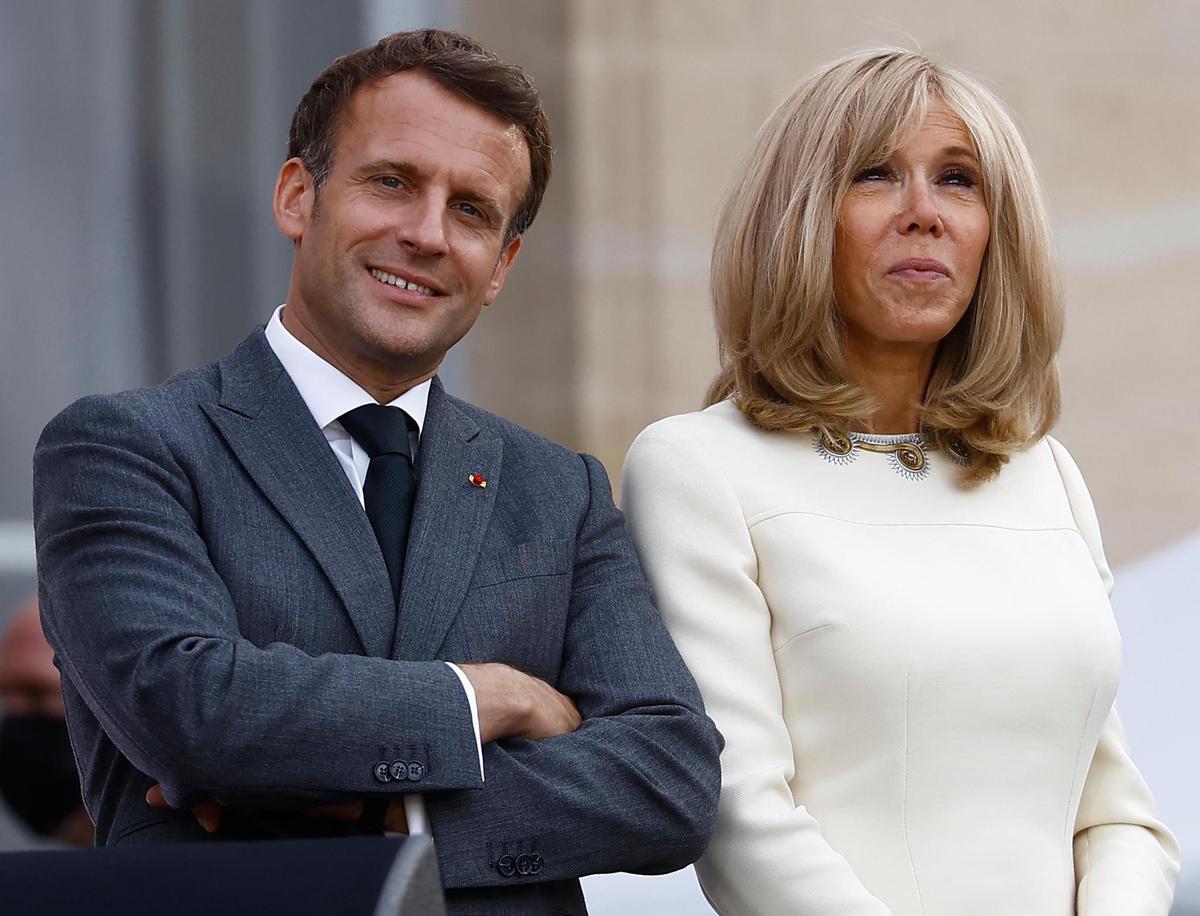  Emmanuel et Brigitte Macron @ AFP