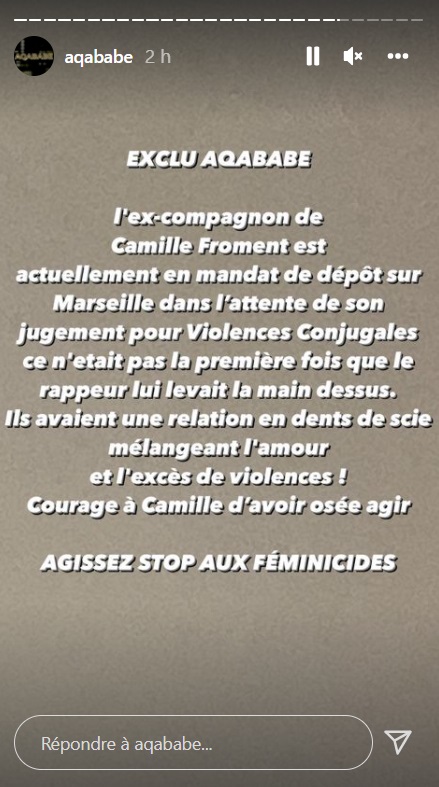 Camille Froment : Son ex-compagnon Dadinho bientôt jugé pour violences conjugales ?