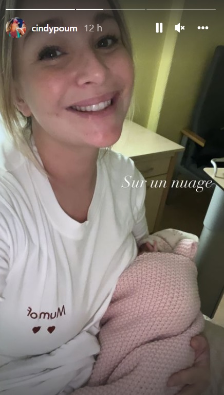 Cindy Poumeyrol maman pour la deuxième fois : Elle partage un tendre cliché avec son bébé