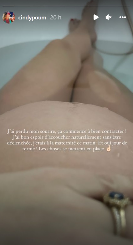 Cindy Poumeyrol maman pour la deuxième fois : Elle partage un tendre cliché avec son bébé