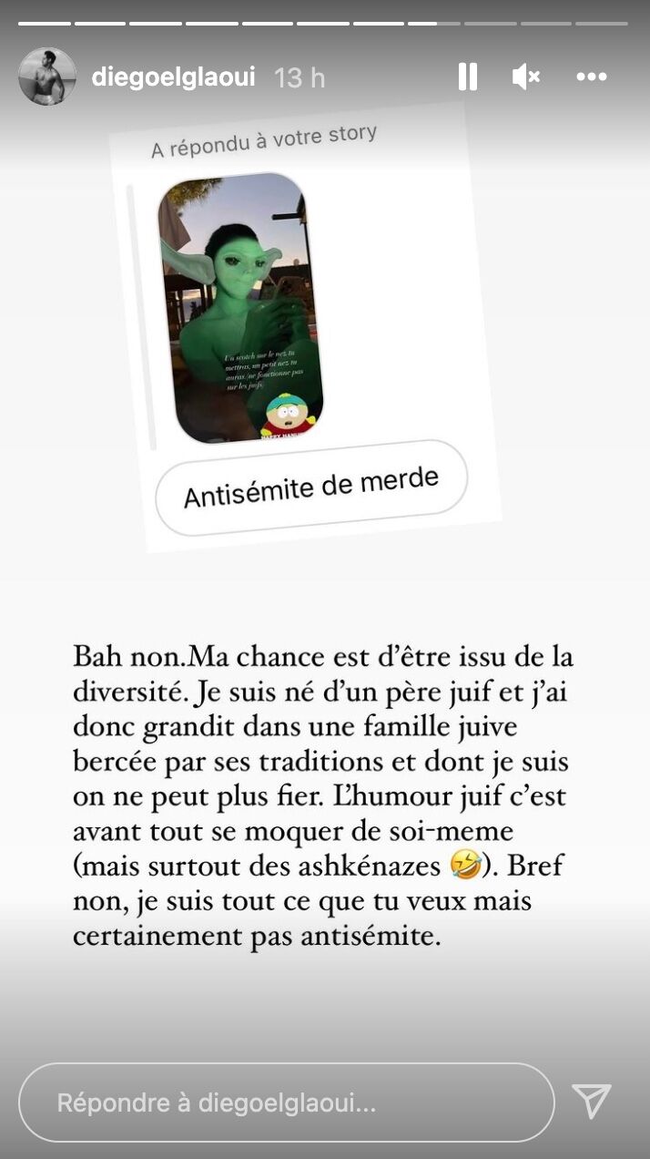 Diego El Glaoui : Accusé d’antisémitisme, le chéri d’Iris Mittenaere réplique !