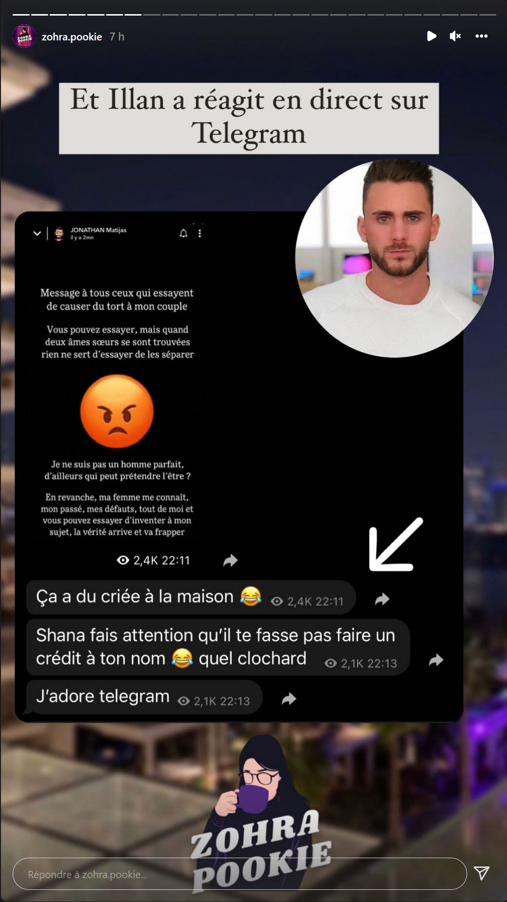 Jonathan Matijas taclé par Illan auprès de Shanna : Il s'emporte !