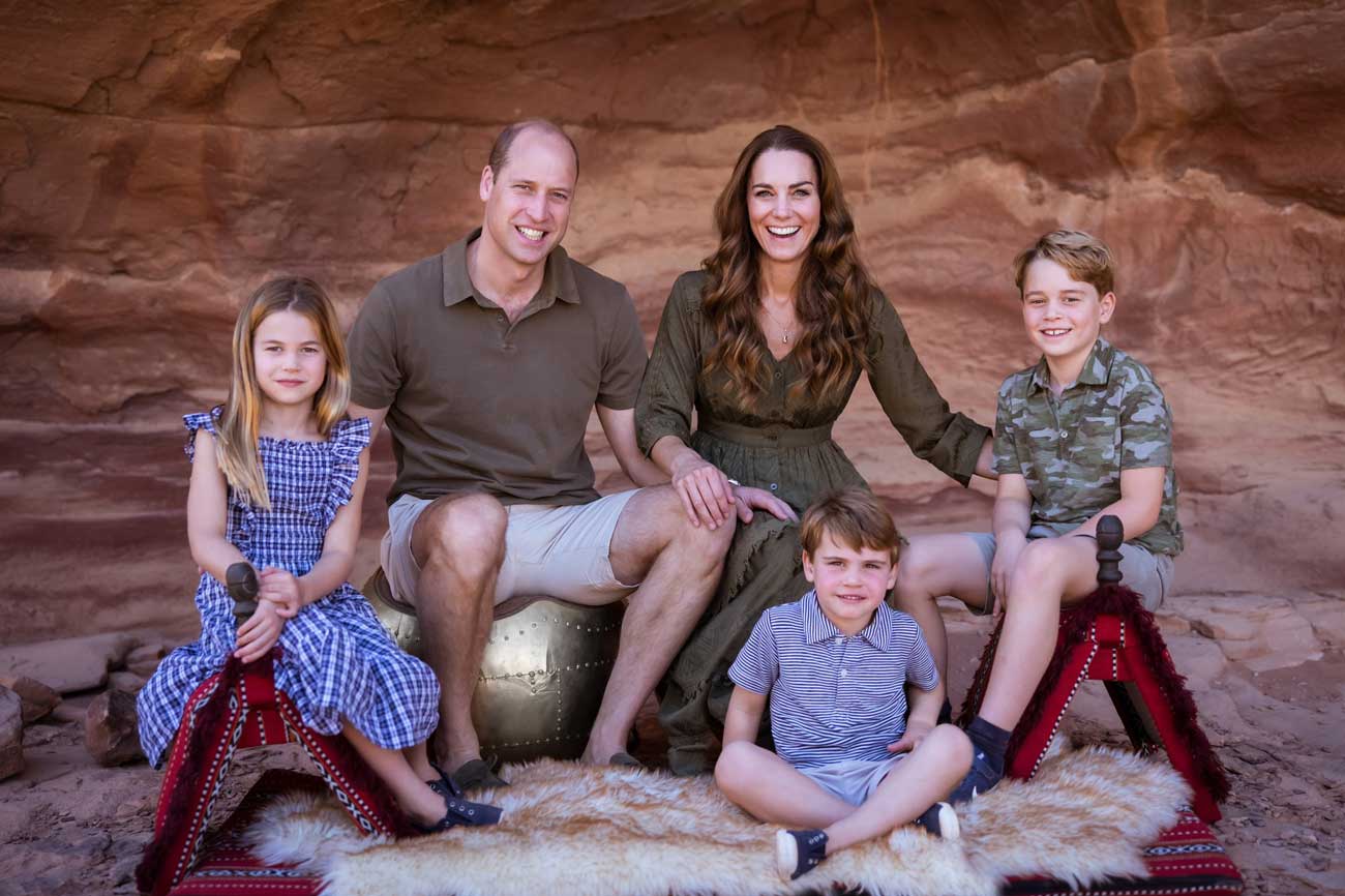  Kate Middleton et le prince William avec leurs enfants @Instagram