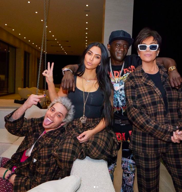  Kim Kardashian et Kris Jenner pour l'anniversaire de Pete Davidson @flavorflavofficial