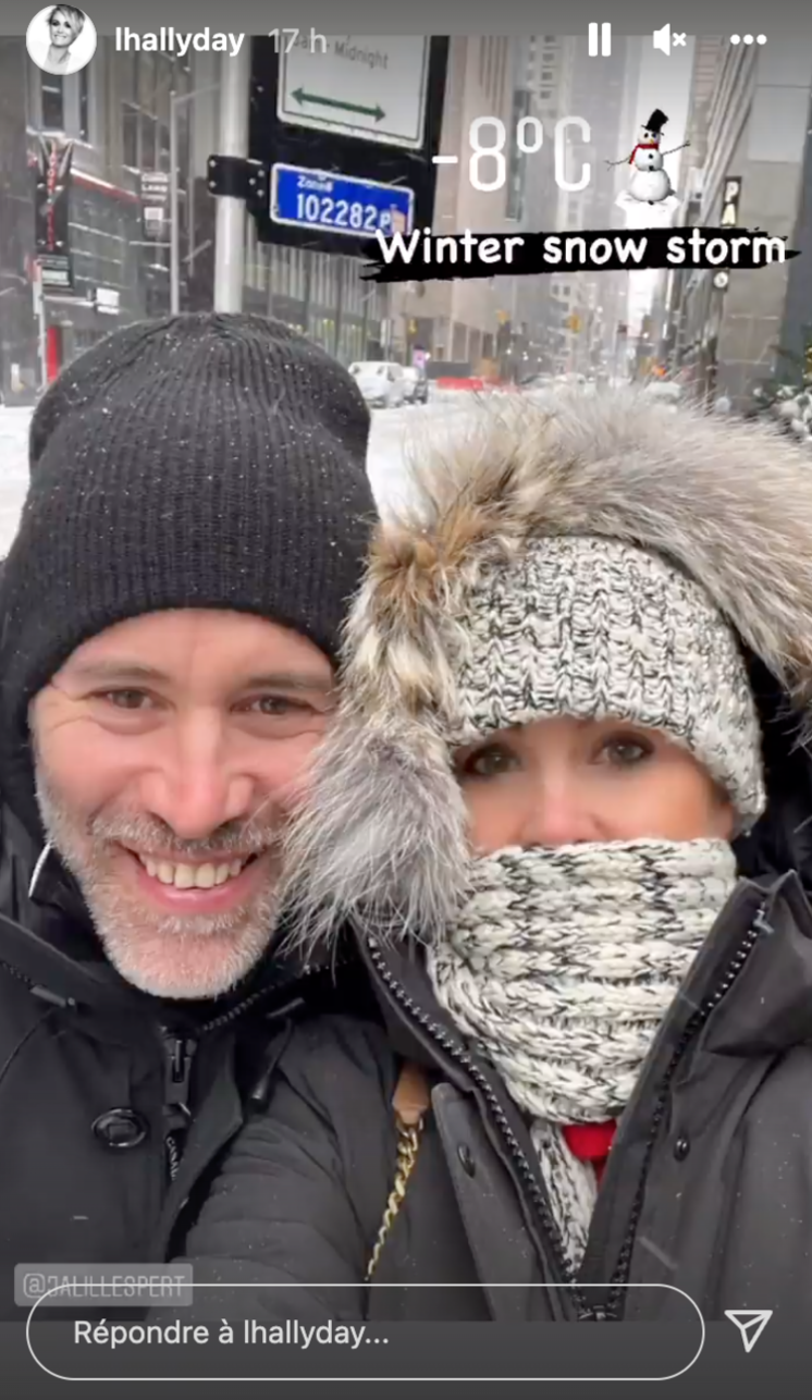  Laeticia Hallyday et Jalil Lespert à New York pour une ballade romantique @Instagram