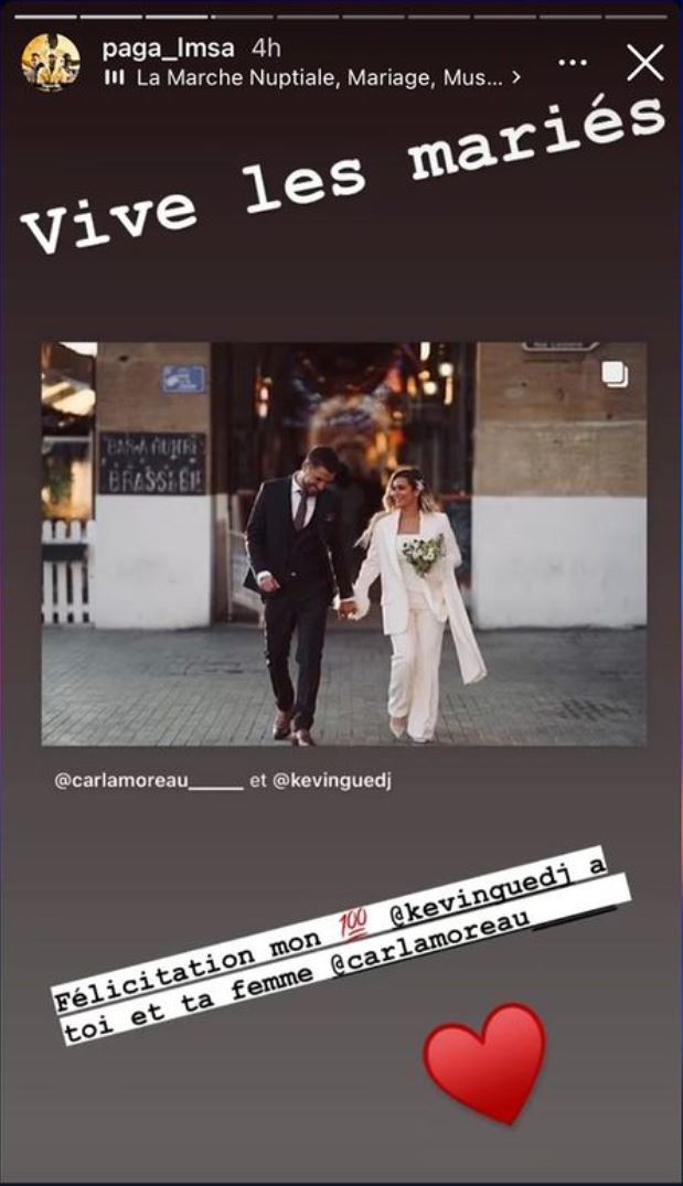  Maeva Ghennam réagit au mariage de Carla Moreau et Kevin Guedj @Instagram