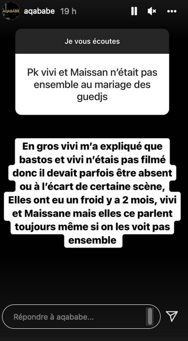  Bastos et Victoria Mehaut absents des images du mariage des Guedj @Instagram