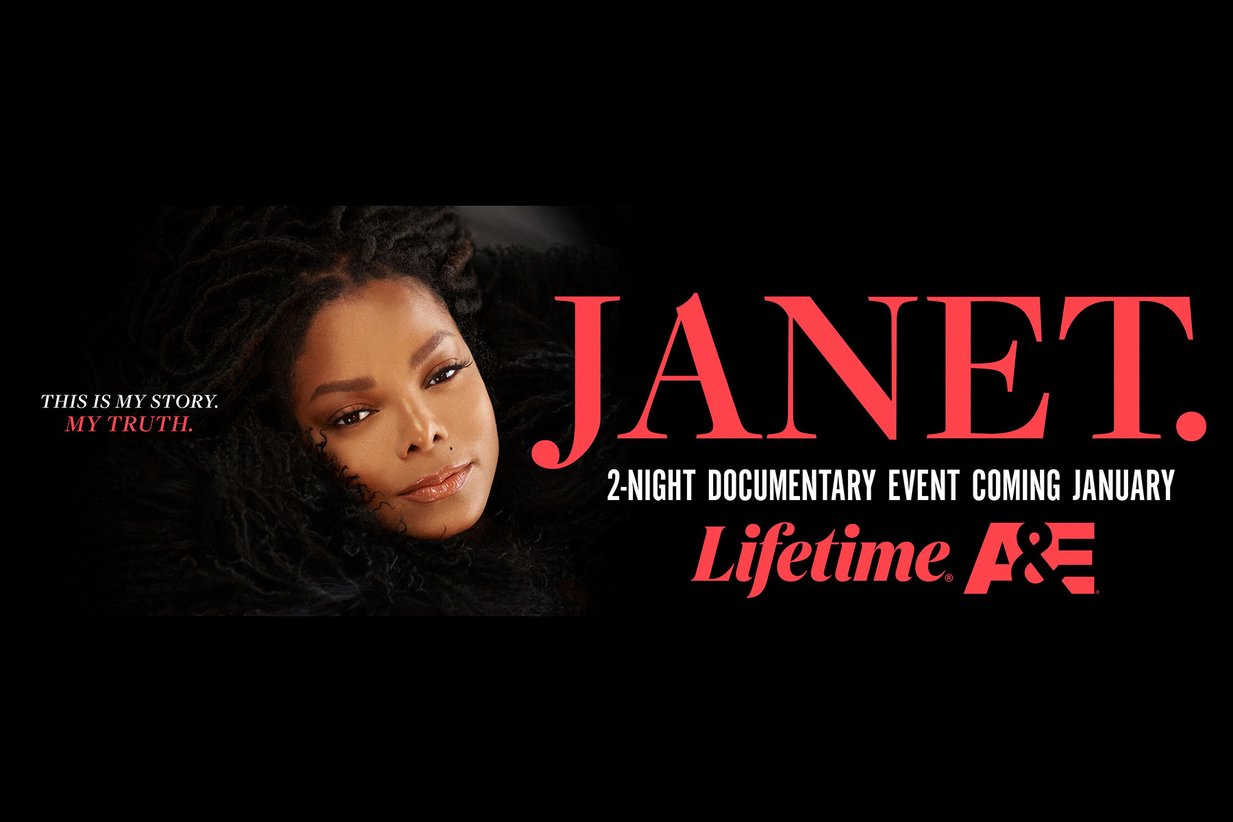 Affiche promotionnelle de Janet Jackson Doc, @DR