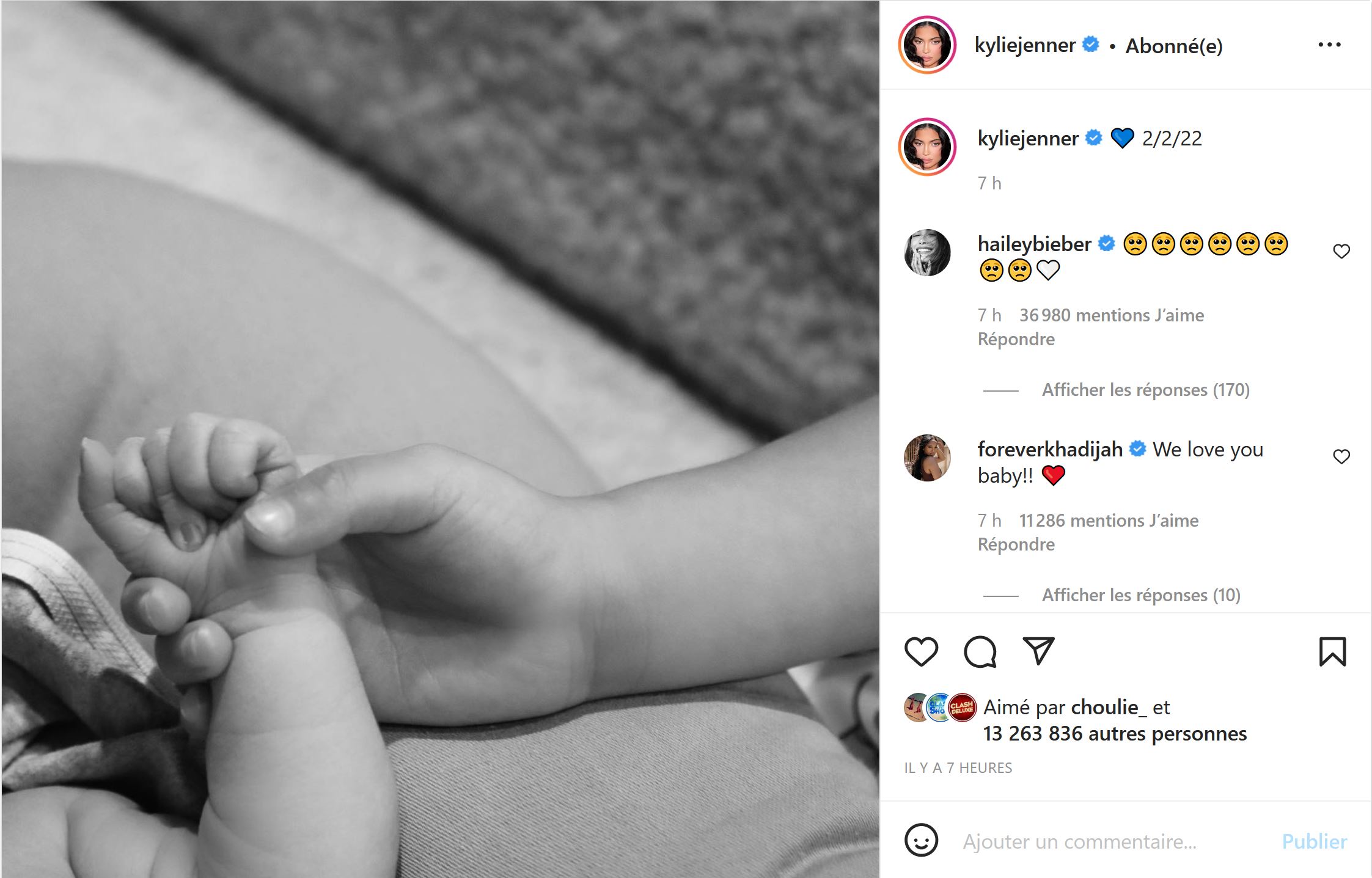 Kylie Jenner a donné naissance à son deuxième enfant avec Travis Scott