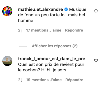  L'Amour est dans le Pré @Instagram