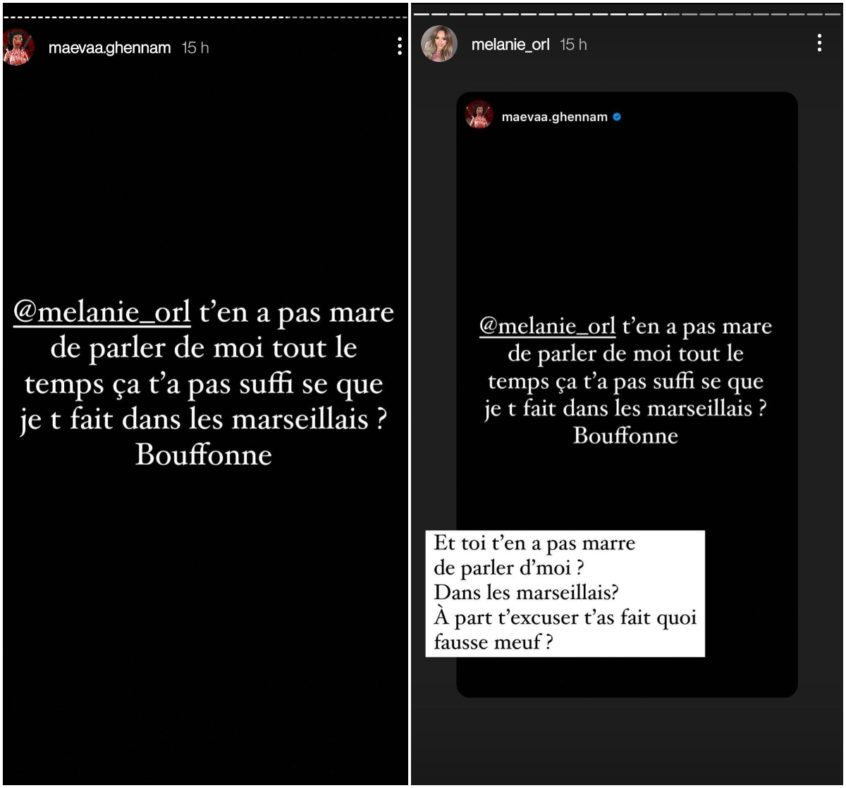  Maeva Ghennam et Mélanie ORL se clashent sur la Toile @Instagram