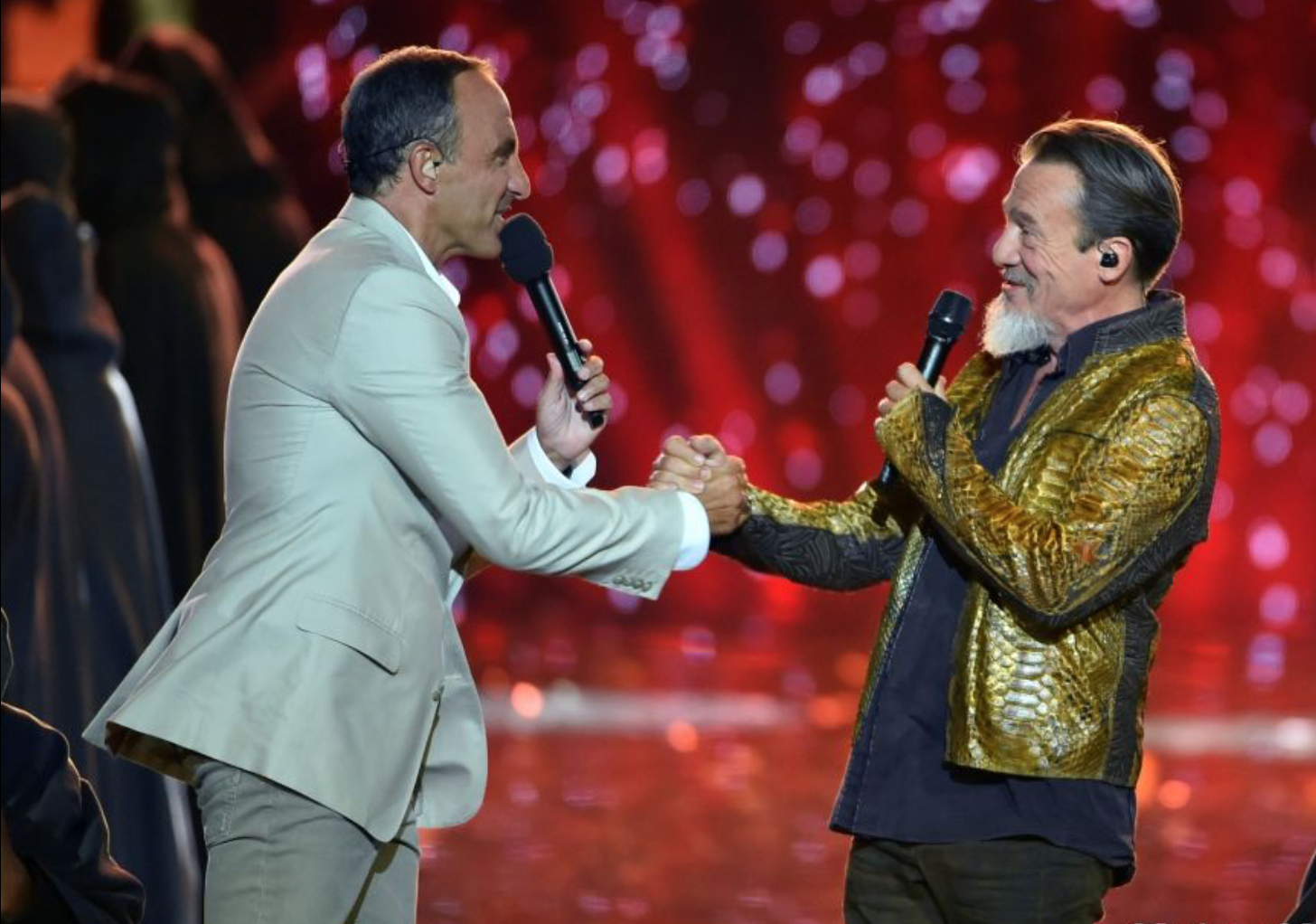  Nikos et Jennyfer sur le plateau de Star Academy