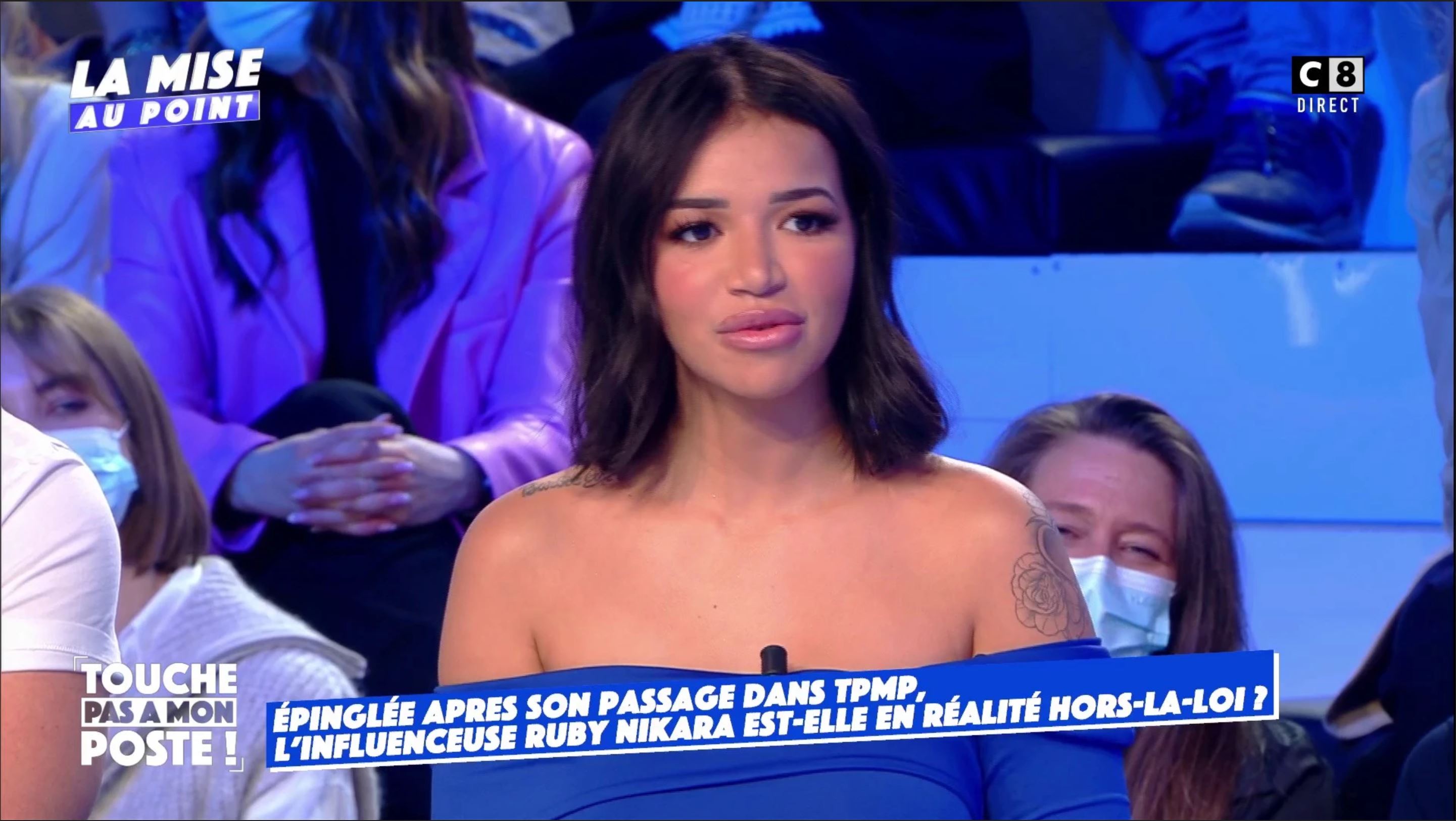  Ruby Nikara sur le plateau de TPMP @C8