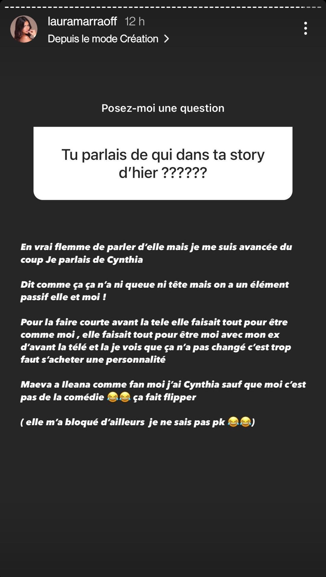  Laura Marra clashe Cynthia des Marseillais au Mexique @Instagram