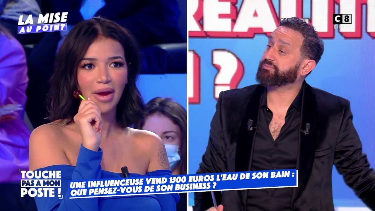  Ruby Nikara et Cyril Hanouna à TPMP / @Capture Canal +