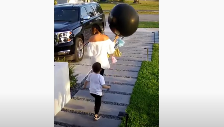 Oups ! Un petit garçon gâche par accident la gender reveal party de sa maman !