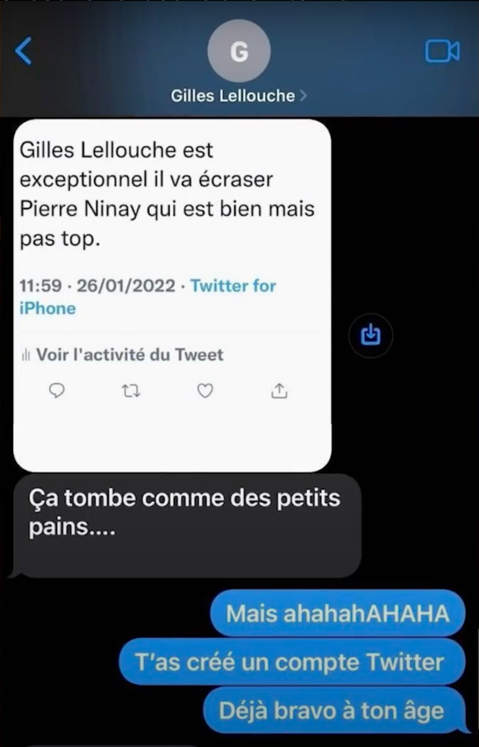  Echange de textos entre Pierre Niney et Gilles Lellouche @Konbini