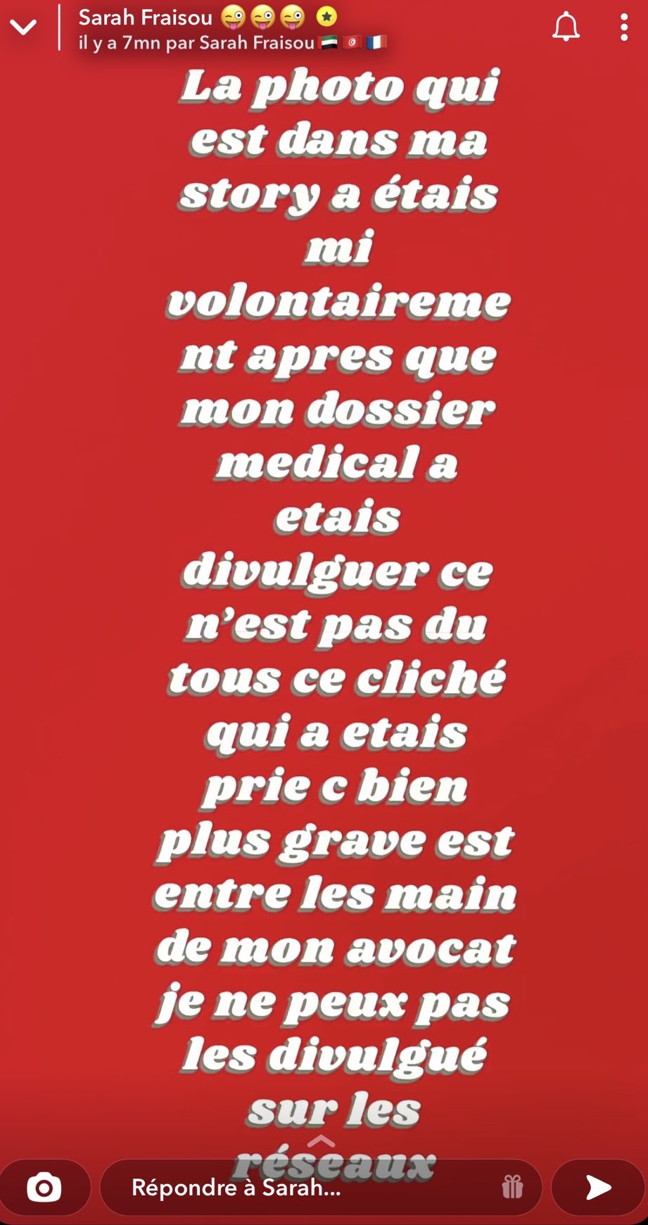 Sarah Fraisou hospitalisée : elle pousse un coup de gueule "Je suis attristée de l’humain"