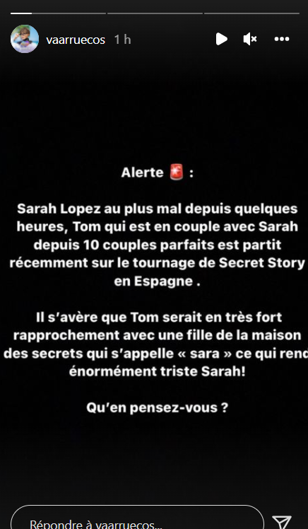 "Sarah Lopez est au plus mal" : Tom Brusse se rapproche dangereusement d'une autre fille...