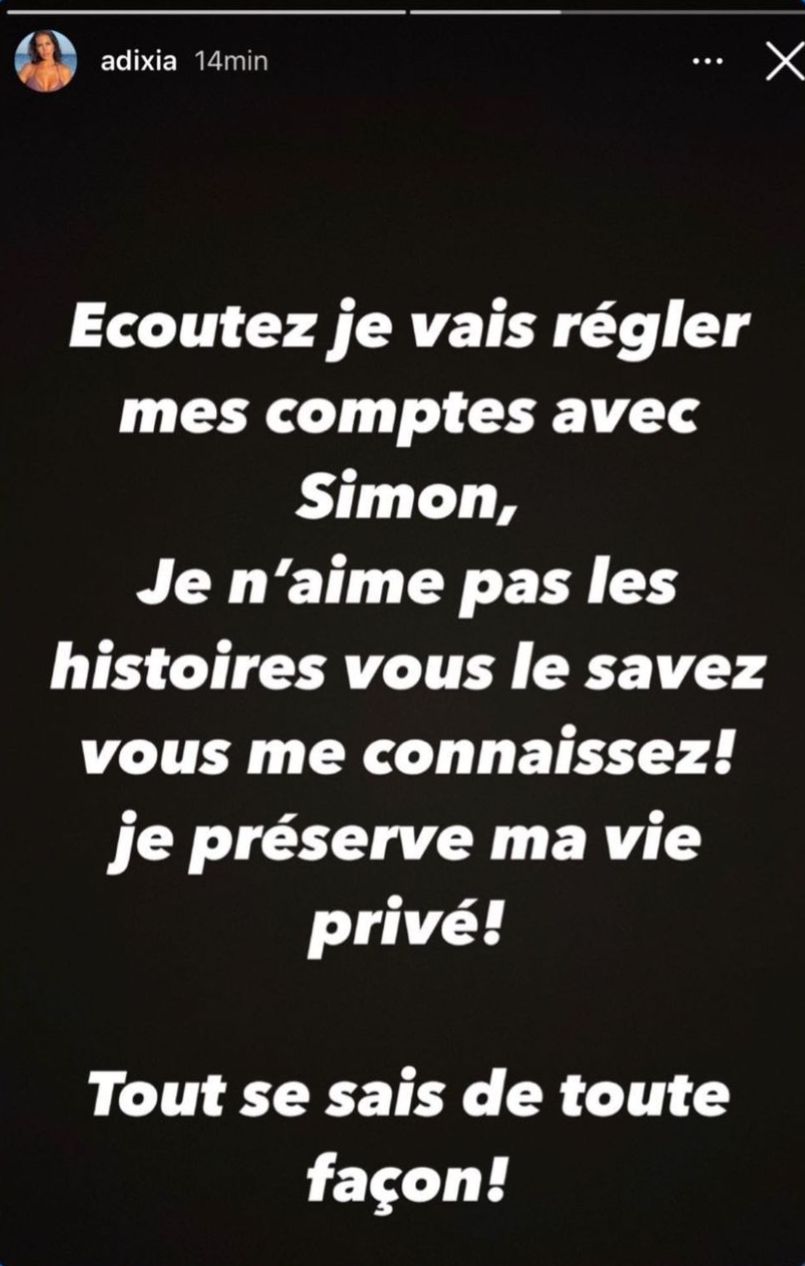  Simon Castaldi a-t-il trompé Adixia ? @Instagram