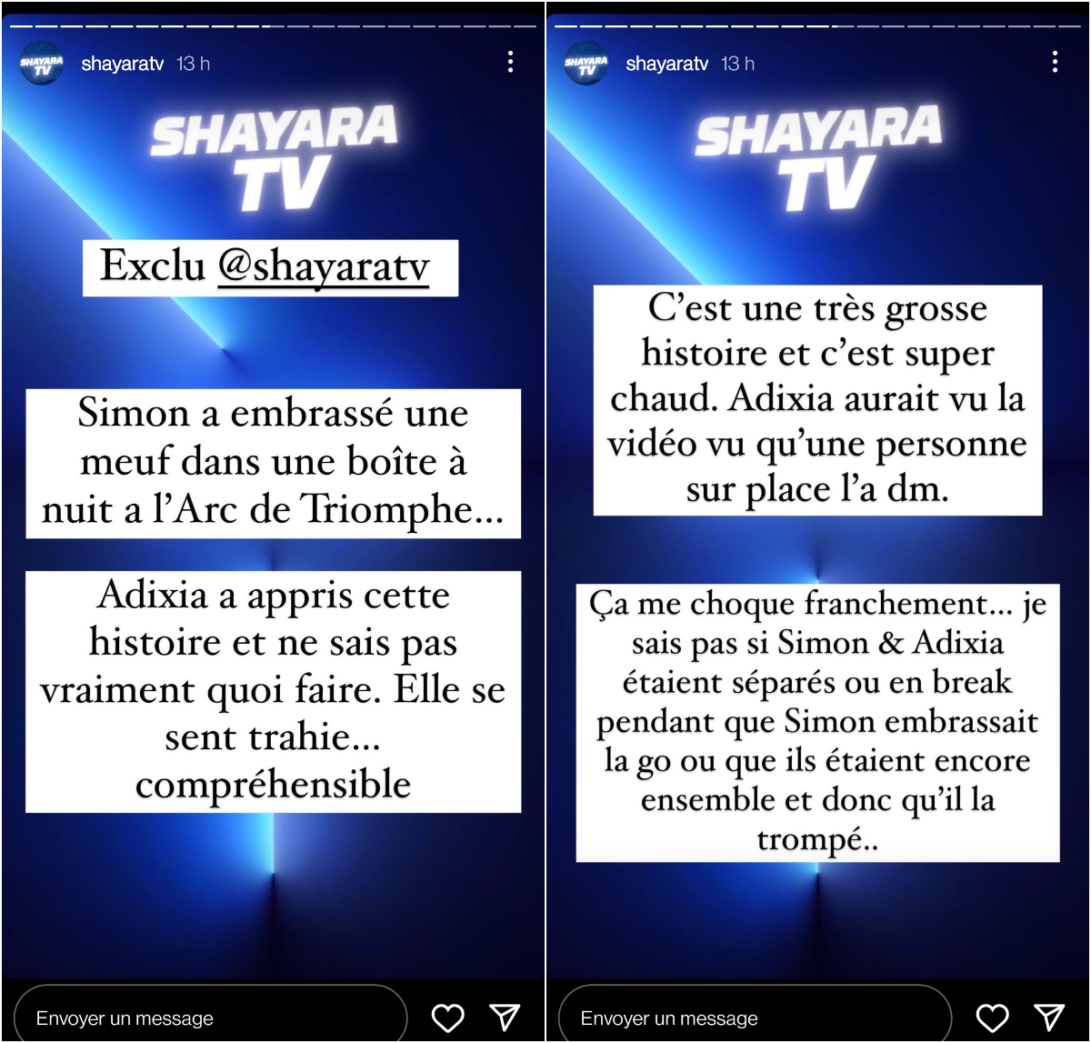  Simon Castaldi a-t-il trompé Adixia ? @Instagram