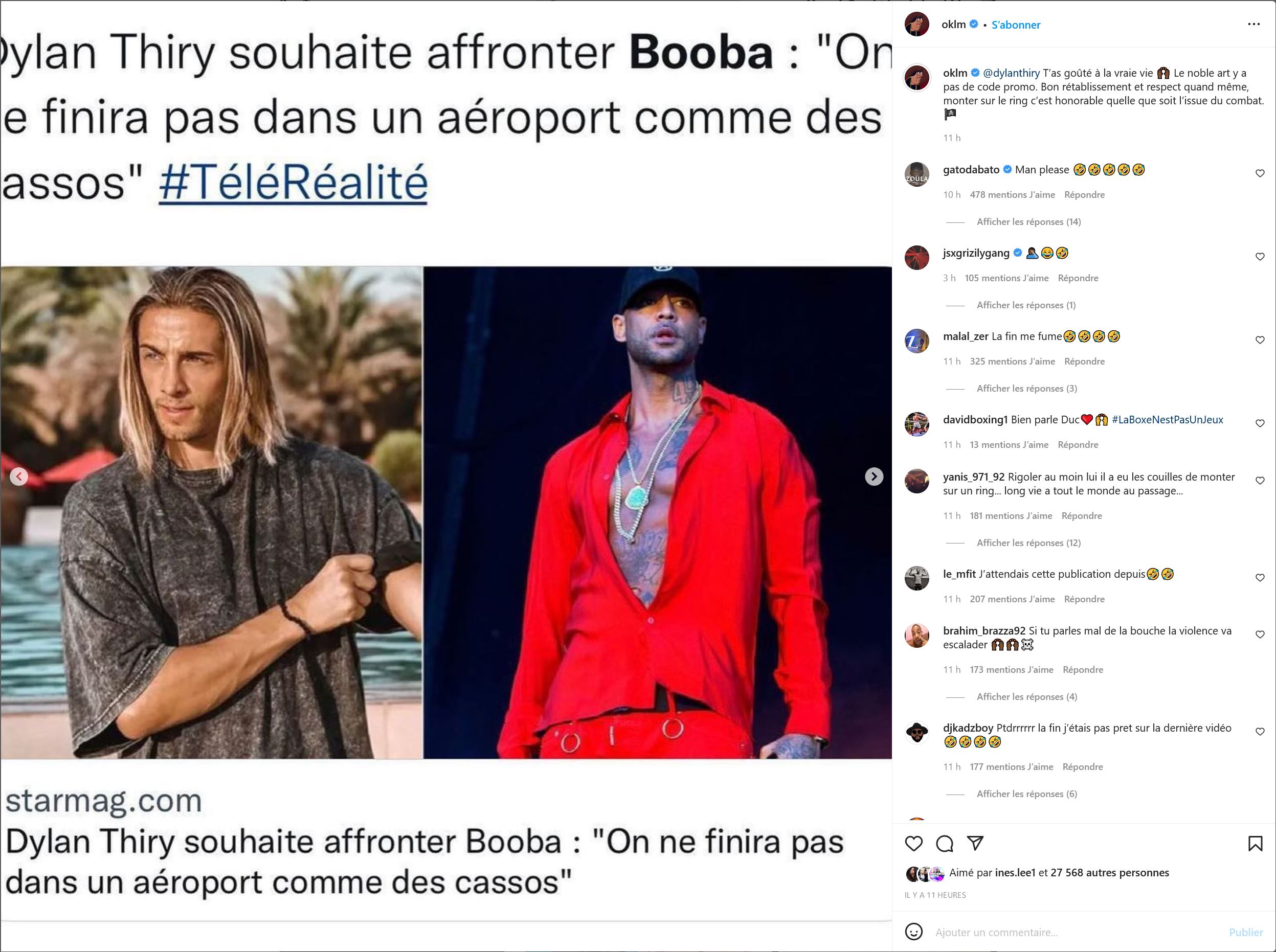 Booba défié par Dylan Thiry : Il répond à l'influenceur suite à sa défaite face à Benjamin Samat