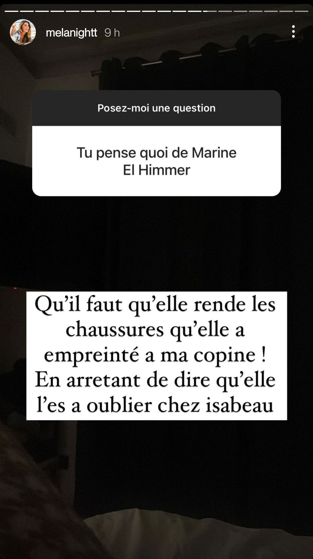 Mélanight tacle Mélanie ORL : "Je ne suis pas le genre de meuf à prendre des mecs en couple"