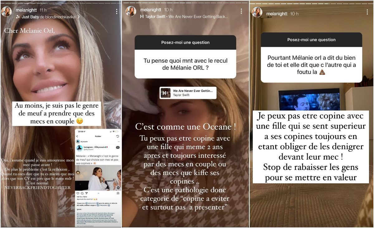 Mélanight tacle Mélanie ORL : "Je ne suis pas le genre de meuf à prendre des mecs en couple"