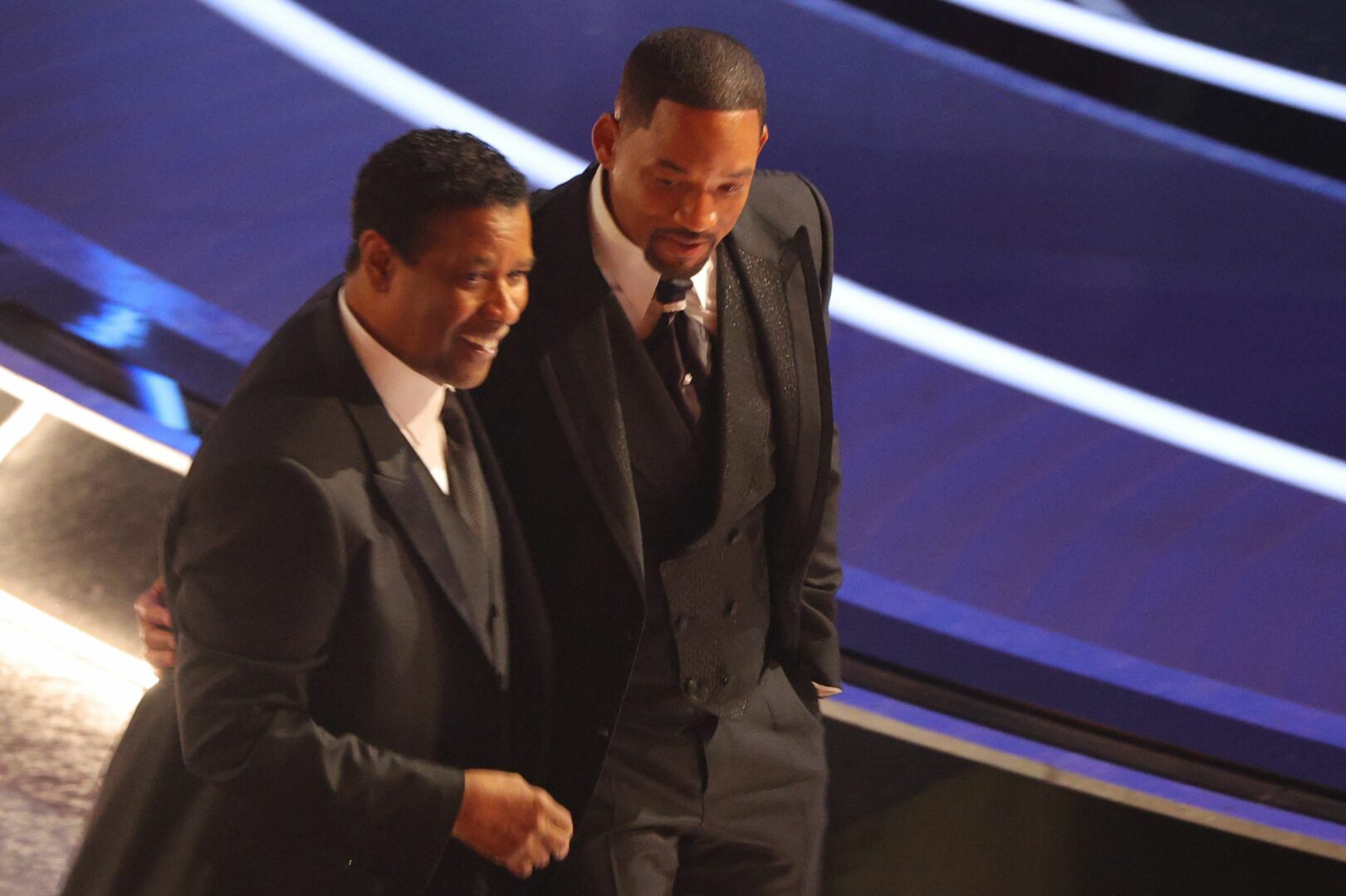  Denzel Washington et Will Smith lors des Oscars 2022 @BestImage