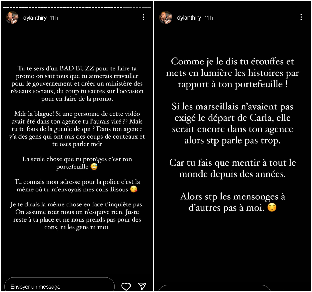  Magali Berdah prend la parole suite aux propos de Dylan Thiry @Instagram