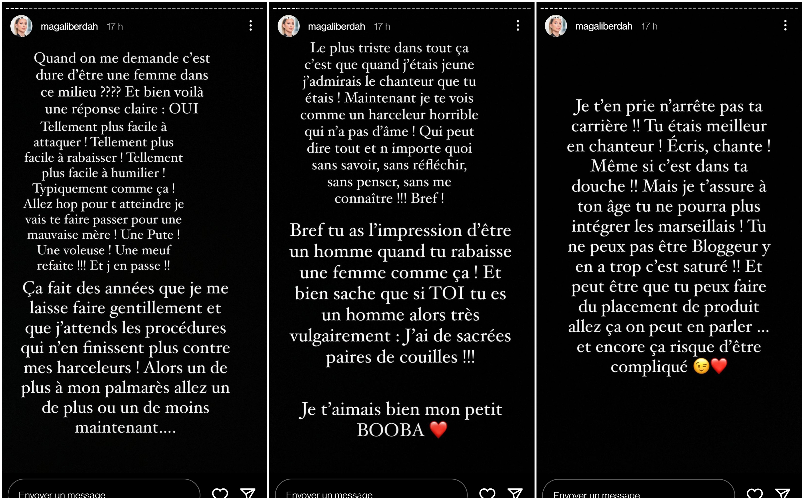 Magali Berdah répond aux attaques de Booba : "Je vous présente mon nouvel harceleur"