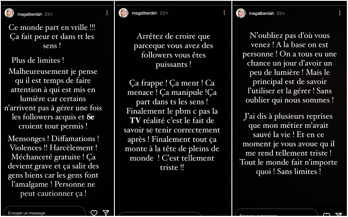  Magali Berdah prend la parole suite aux propos de Dylan Thiry @Instagram