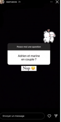  Marine El Himer et Adrien Truong séparés ? @Instagram