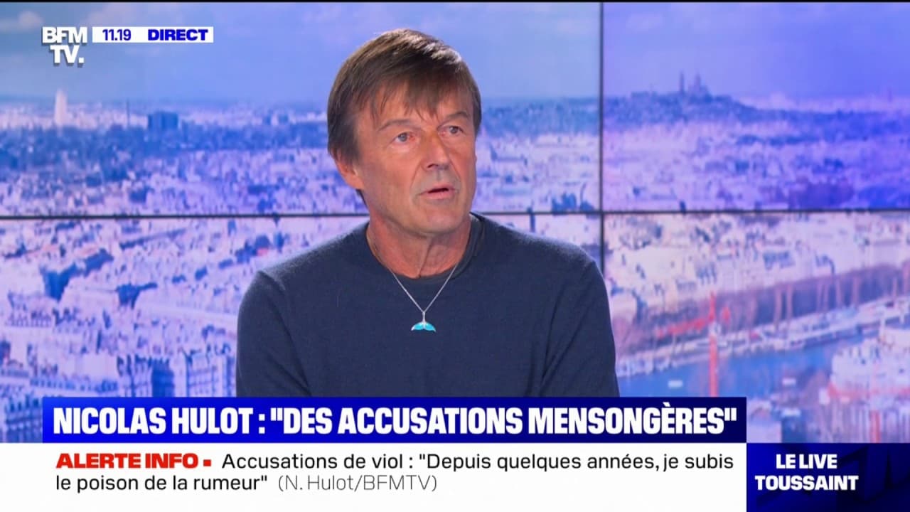 Nicolas Hulot sur le plateau de BFM TV @BFMTV