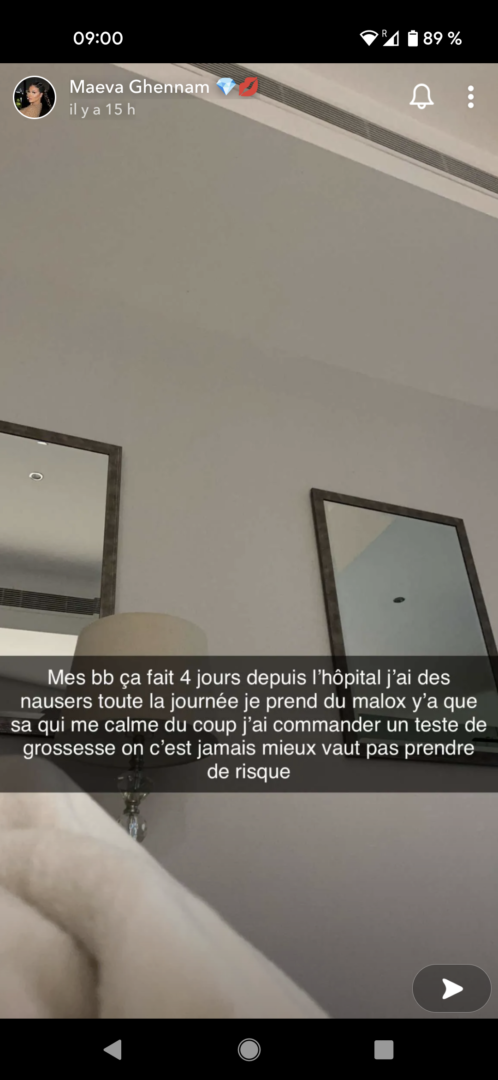  Maeva Ghennam souffre d'une allergie à l'oeil @Instagram