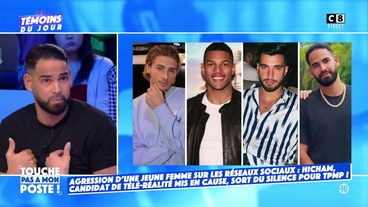 TPMP : Hicham face à l’avocate de la femme qu’il aurait frappée : "Il y a une autre victime"